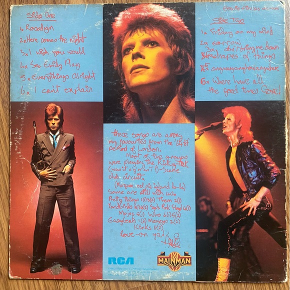 Bowie Pin Ups Vinyl Record Album 1973 - Picture 3 of 9